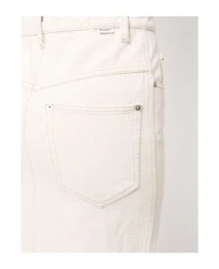 Light Beige Cotton Denim Midi Skirt -Italist Store b968aedecabc85d2fa3e4d990706740b