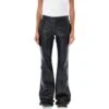 Off-White Slim Flared Leather Pants