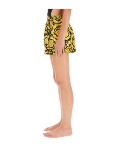 Versace Silk Pajama Shorts -Italist Store ba2a9df2fcd026cab9fb089850141cbe