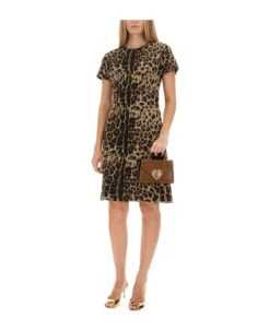 Dolce & Gabbana Jacquard Wool Midi Dress -Italist Store ba670712a4d5ef888ebb4bd36b398e09