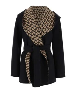 Valentino Coat In Double Coat Toile Iconographe