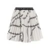 Versace Jeans Couture Pleated Necklace Skirt