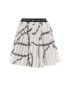 Versace Jeans Couture Pleated Necklace Skirt