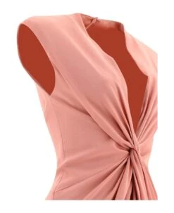 Max Mara Pilard V-neck Sleeveless Dress -Italist Store be1d042123815c860df6c70090578eb2