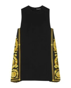 Versace Dress Fabric Enver Satin + Print Baroque Heritage
