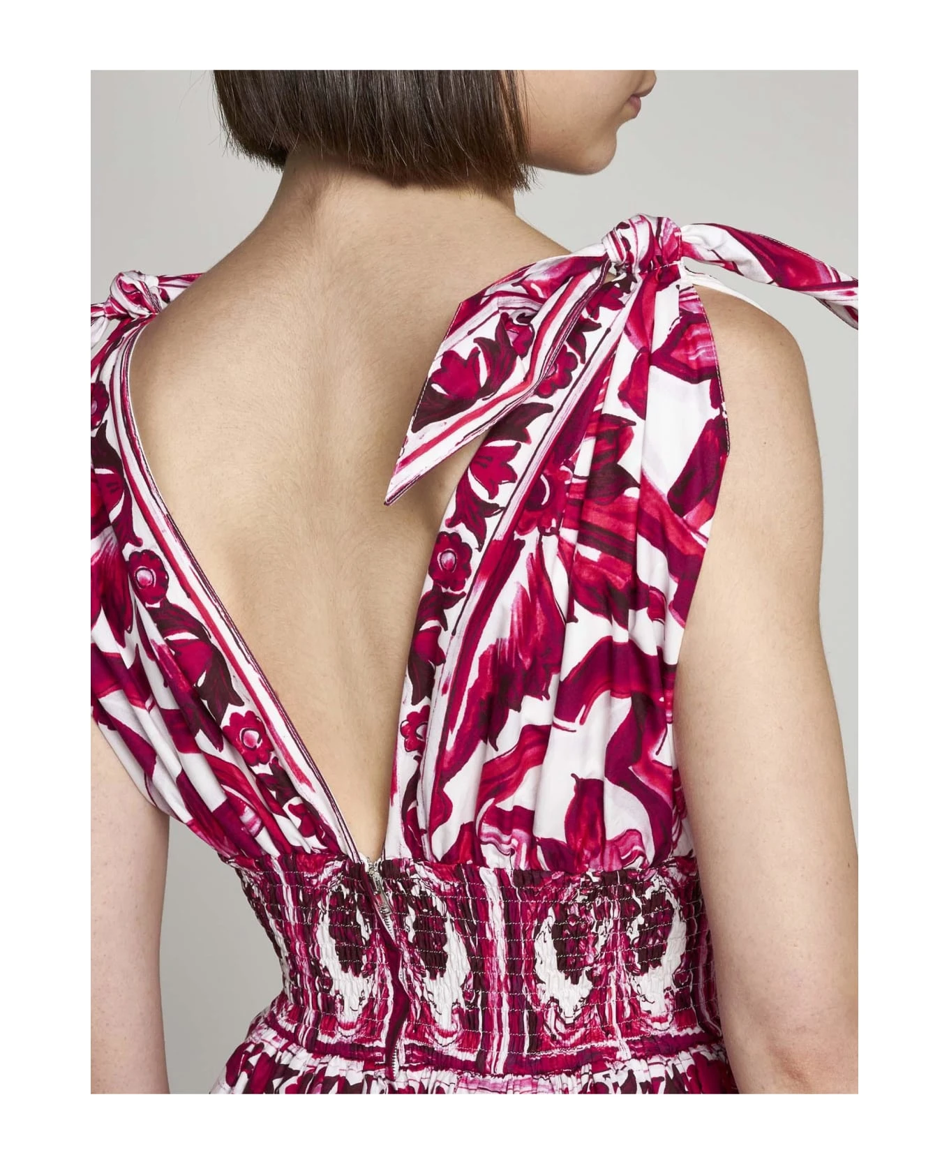 Dolce & Gabbana Majolica Print Cotton Maxi Dress 5 Dolce & Gabbana Majolica Print Cotton Maxi Dress - Image 5