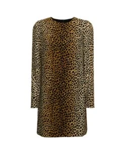 Dolce & Gabbana Woman's Animalier Printed Silk Charmeuse Dress