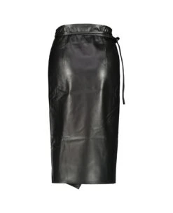 Leather Wrap Skirt -Italist Store c0e2e4b5068cf43b62f47edf40dcfbca