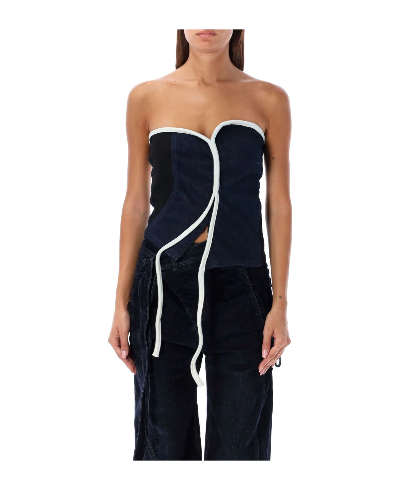 Triple Denim Corset 1 Triple Denim Corset