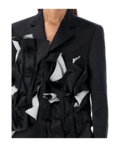 Comme Des Garcons Satin Ruched Jacket -Italist Store c19baf4a0f49a7bb5f2bca50ced70472