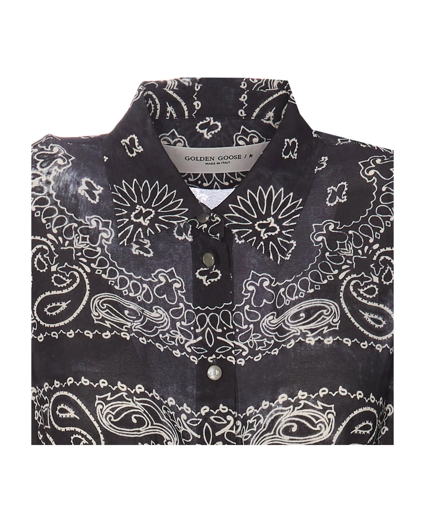 Golden Goose Logo Patch Paisley Print Long Dress 4 Golden Goose Logo Patch Paisley Print Long Dress - Image 4