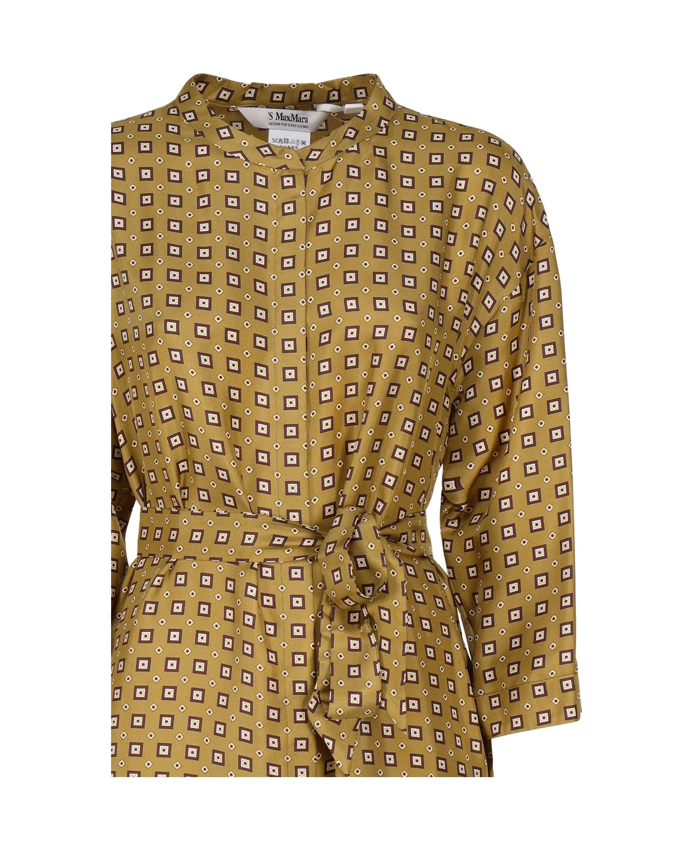 Max Mara Kaftan Dress In Printed Silk 3 Max Mara Kaftan Dress In Printed Silk - Image 3