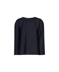Max Mara Long-sleeved Chambray Top