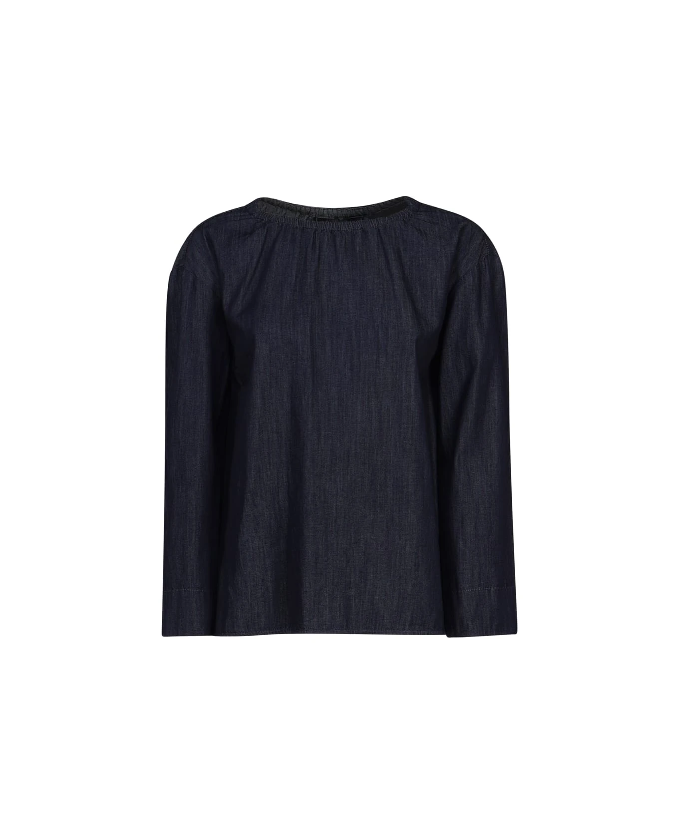 Max Mara Long-sleeved Chambray Top 1 Max Mara Long-sleeved Chambray Top