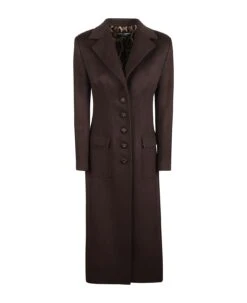 Dolce & Gabbana Logo Buttons Patched Pocket Coat