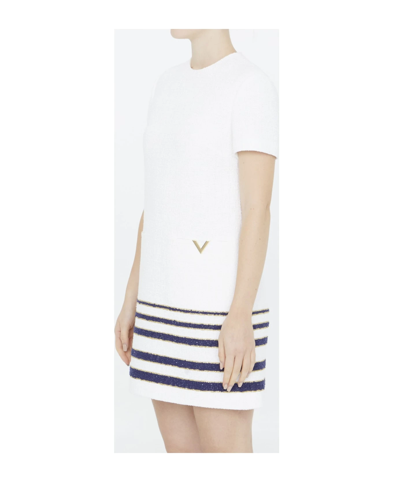 Valentino Garavani Mariniere Tweed Short Dress 2 Valentino Garavani Mariniere Tweed Short Dress - Image 2