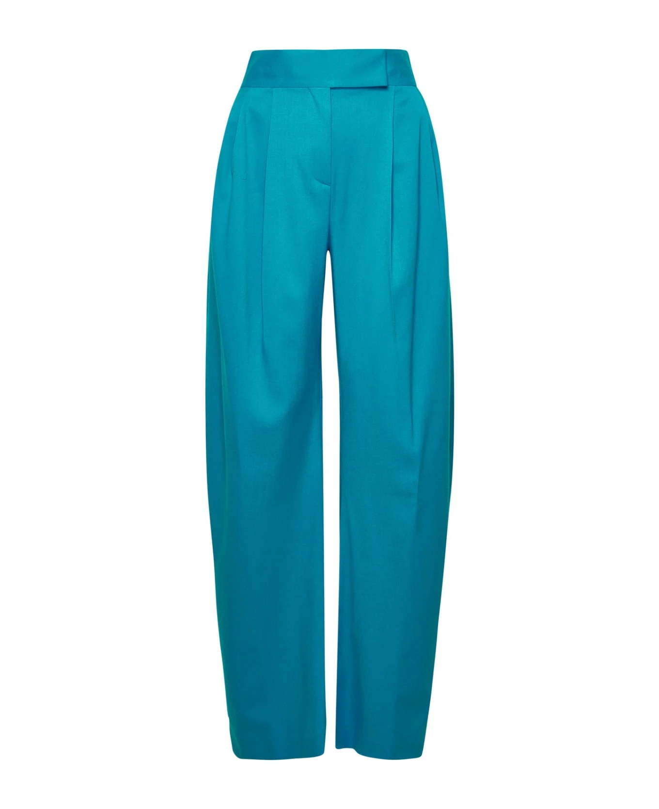 Gary Light Blue Wool Trousers 1 Gary Light Blue Wool Trousers