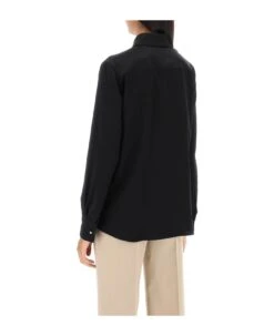 Lanvin Satin Pocket Shirt -Italist Store c5830966792f85225728d393536f2e47