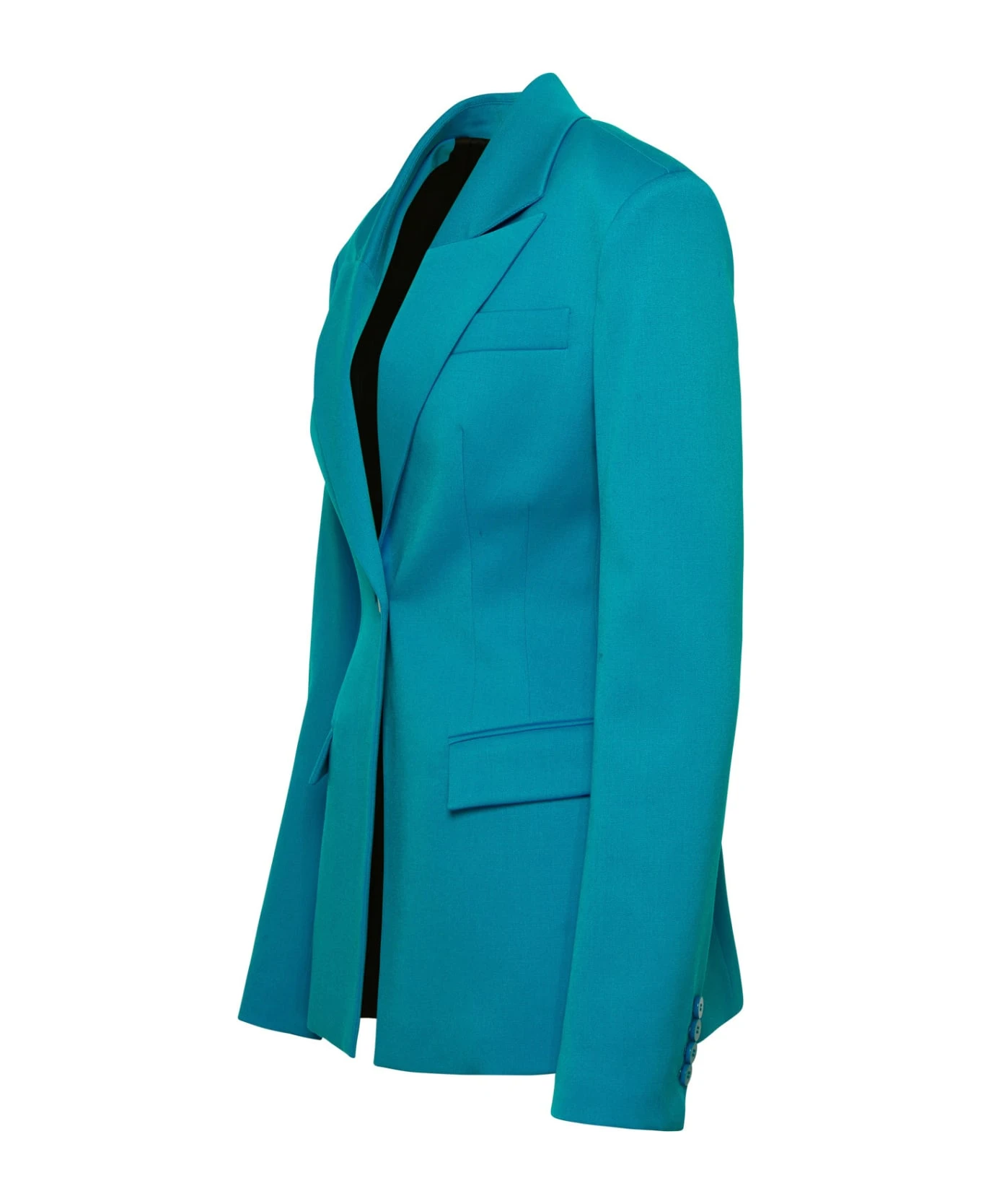 Blue Light Blue Wool Blazer 2 Blue Light Blue Wool Blazer - Image 2