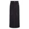 Alexander McQueen Functional Pencil Skirt In Indigo Denim