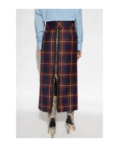Gucci Tartan Wool Skirt -Italist Store c71dfe87542526bca094bc1e08b7b341