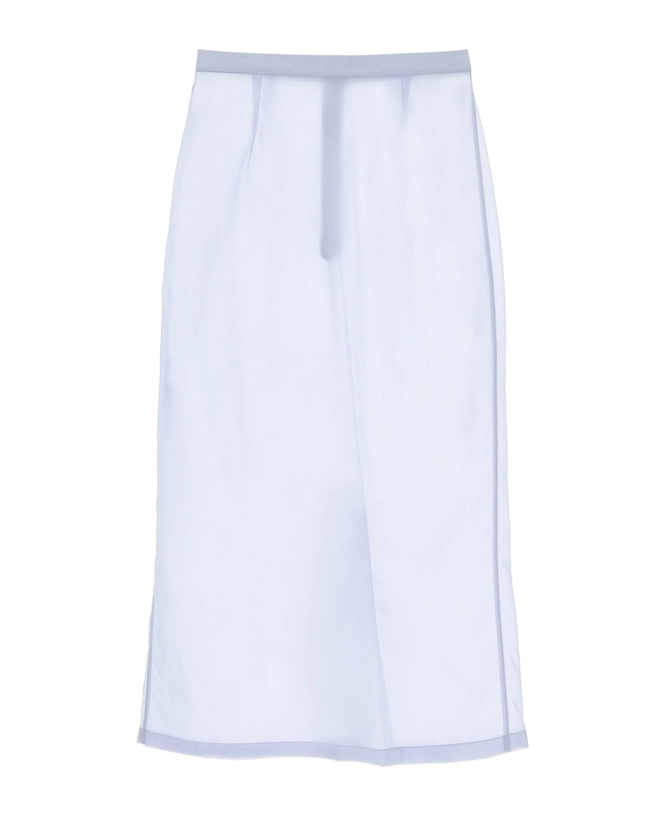 Maison Margiela Pencil Skirt In Semi-sheer Nylon 1 Maison Margiela Pencil Skirt In Semi-sheer Nylon