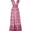 Dolce & Gabbana Majolica Print Multicolor Long Dress