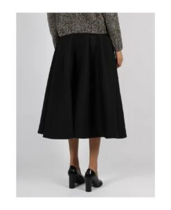 Bottega Veneta Compact Wool Wide Midi Skirt -Italist Store c92629aae140d43c22335f08d11ad72d