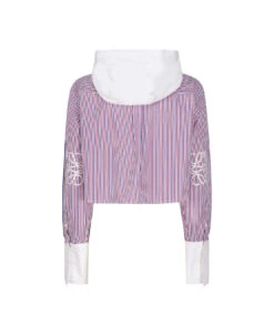 Loewe Cropped Sweater With Hood In Striped Cotton -Italist Store c97e6047f2ace09a14b9923fd6dc32a8