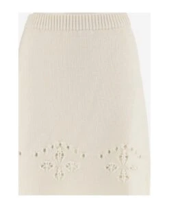 Chloé Wool Skirt With Cut Out Embroidery 5 Chloé Wool Skirt With Cut Out Embroidery -Italist Store cb00b3ffabe4cc4a8c2842f9e497f567