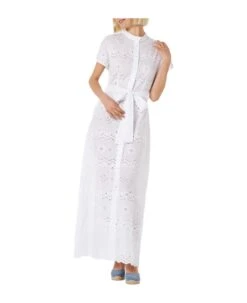 MC2 Saint Barth Woman White Sangallo Dress