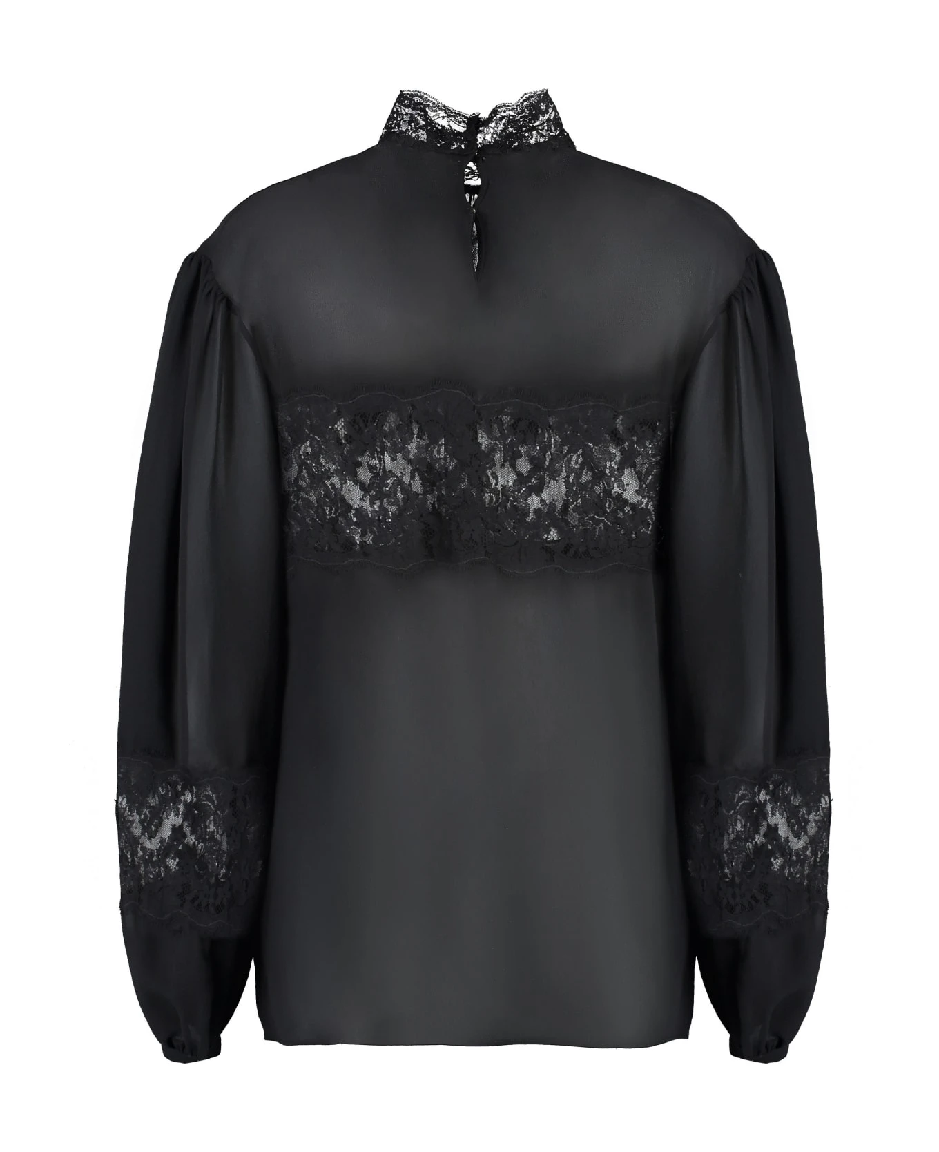 Dolce & Gabbana Lace And Georgette Blouse 2 Dolce & Gabbana Lace And Georgette Blouse - Image 2