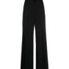 Lanvin Black Cotton-wool Blend Trousers