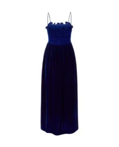 Gucci Blue Velvet Dress -Italist Store ccd9fc7c888e8eda055a4dd2640a4834