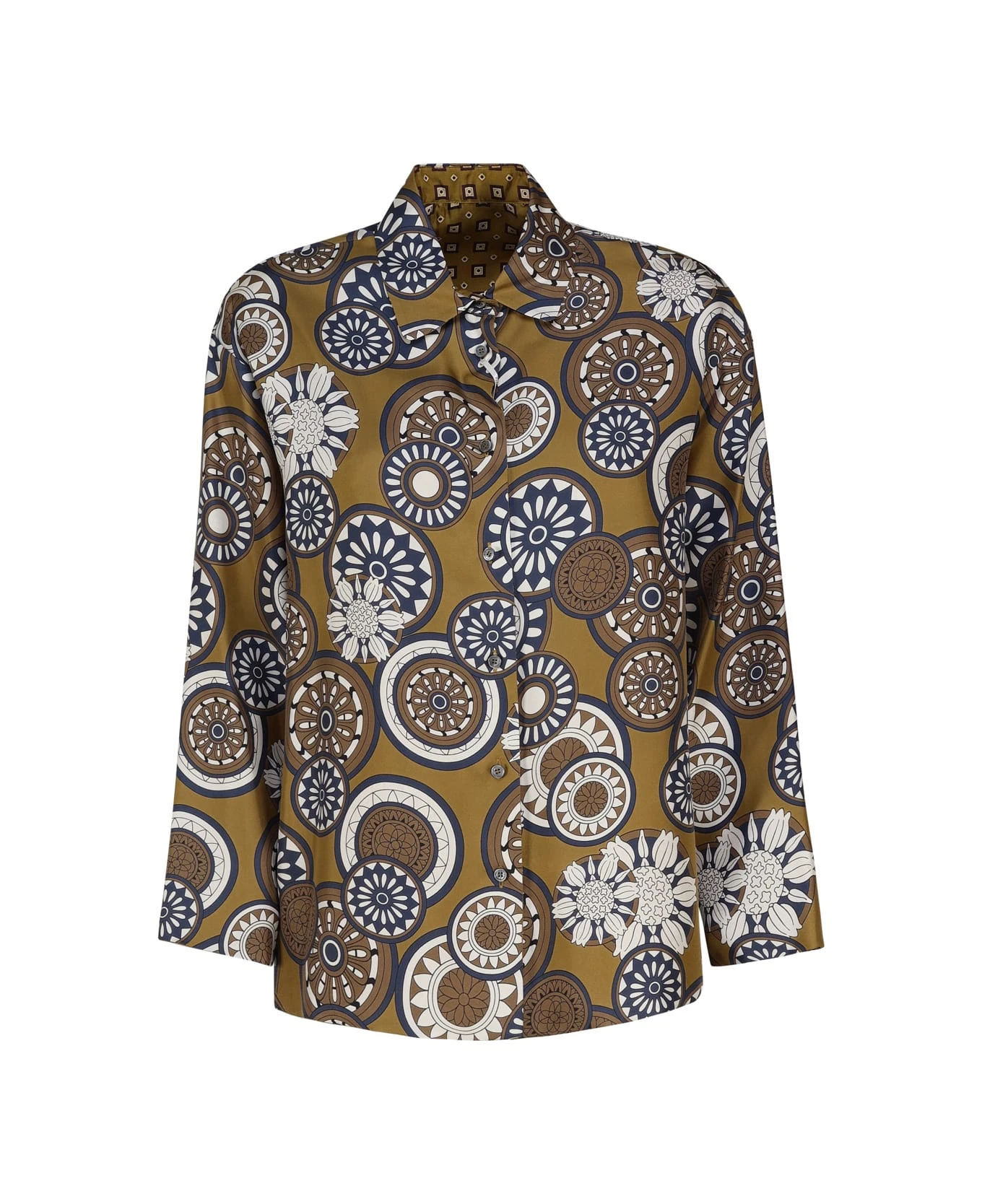 Max Mara Timeshirt Reversible Shirt In Printed Silk 2 Max Mara Timeshirt Reversible Shirt In Printed Silk - Image 2