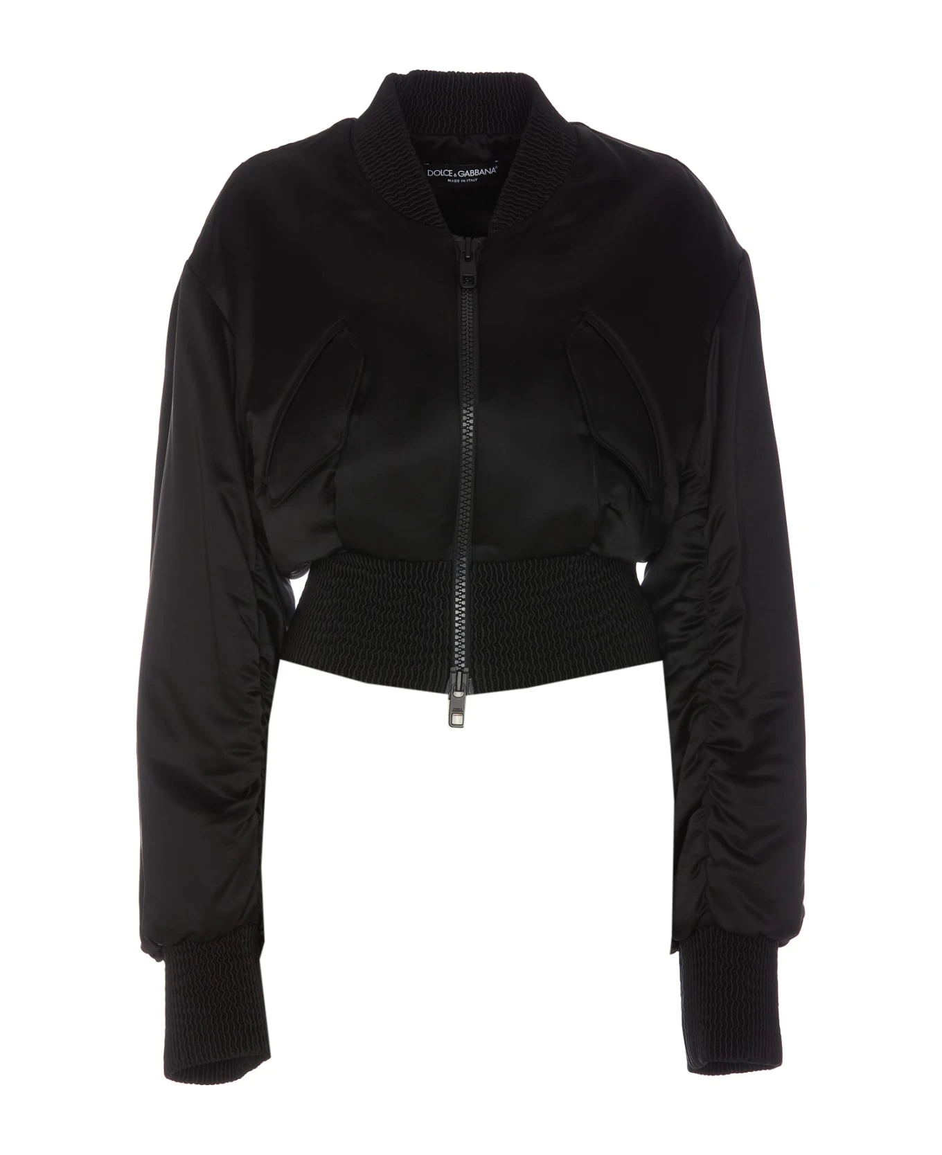 Dolce & Gabbana Short Duchesse Bomber Jacket 1 Dolce & Gabbana Short Duchesse Bomber Jacket