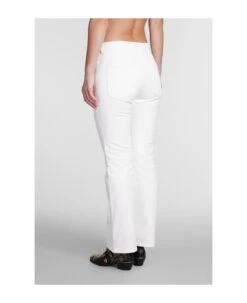 Chloé Pants In White Cotton -Italist Store ced3405b8f98379324815c141a430916