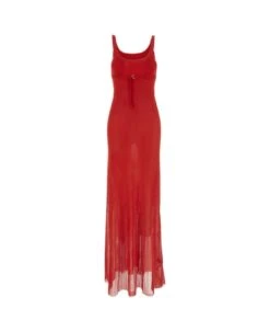 Jacquemus Belted Long Knit Dress
