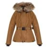 Belted Fur Hooded Jacket