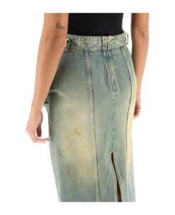 Maison Margiela Worn-out Effect Denim Pencil -Italist Store d29957518af50610ac950d00b5094457