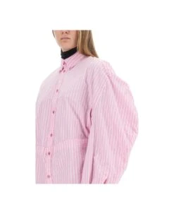 Balenciaga Striped Oversized Shirt -Italist Store d35309e60b244b009885c85ce5418d30
