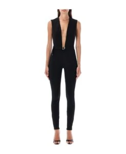 DSQUARED2 Plunge-neck Sleeveless Jumpsuit