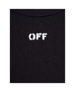 Off-White Off Stamp Rib Basic Tee Black White -Italist Store d5c6bde0576fae2daea85c3293587447