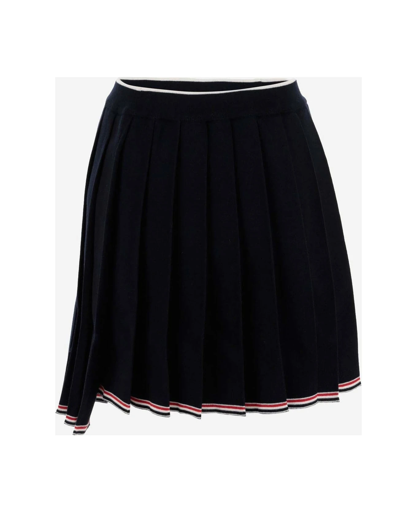 Wool Blend Pleated Skirt 2 Wool Blend Pleated Skirt - Image 2