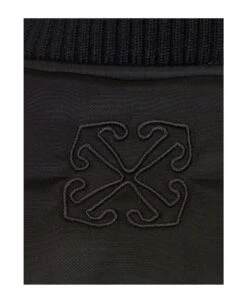 Off-White Black Techno Bomber Jacket -Italist Store d8274d5011ba61694930be7a0ccedb11