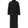 Melange Charcoal Wool Sabine Coat