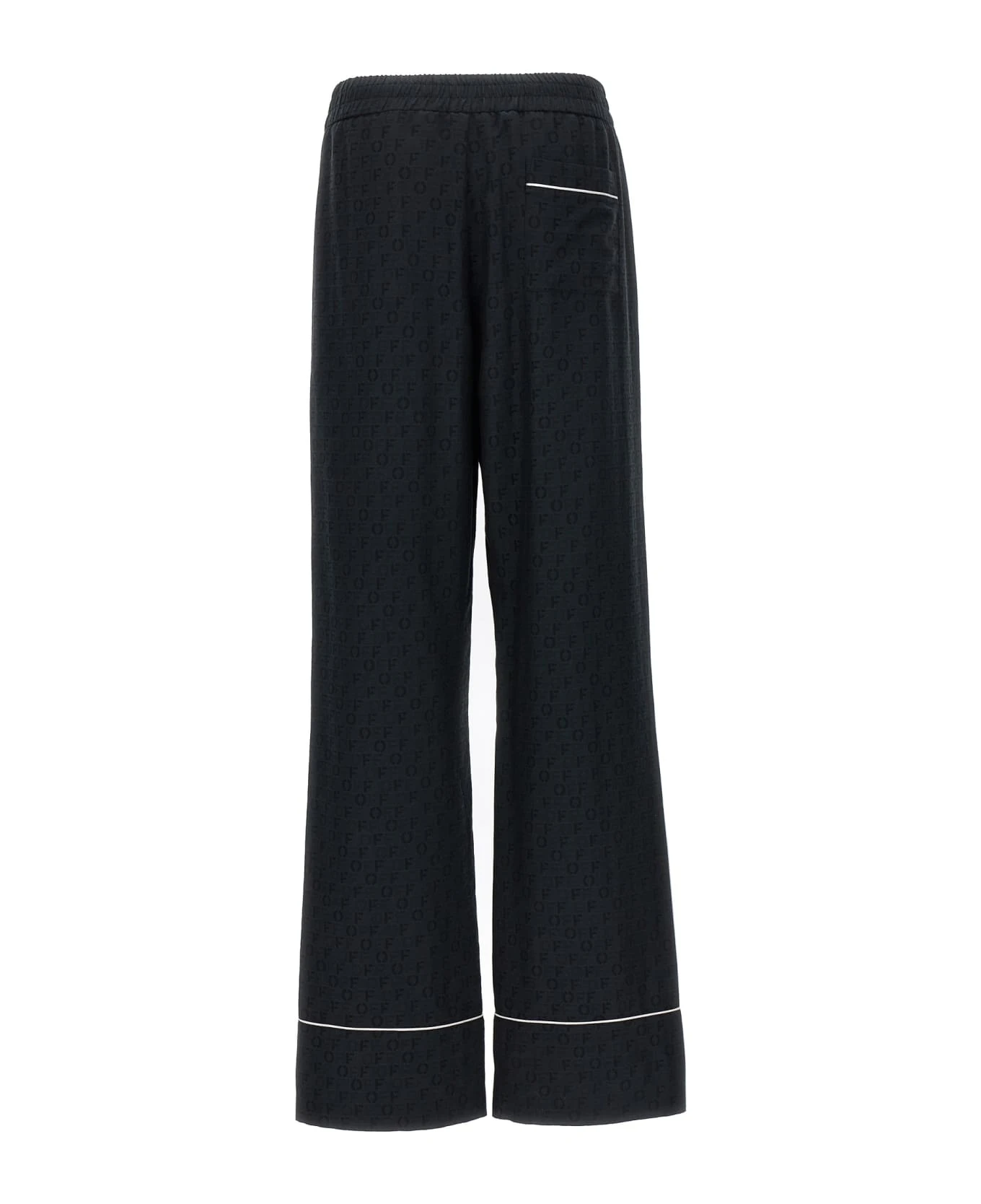 Off-White Off Jacquard Pajama' Pants 2 Off-White Off Jacquard Pajama' Pants - Image 2