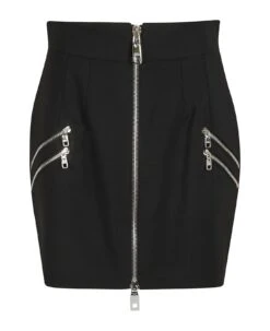 Dolce & Gabbana Front Zip Midi Skirt