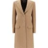 Dolce & Gabbana Shaped Coat In Camel