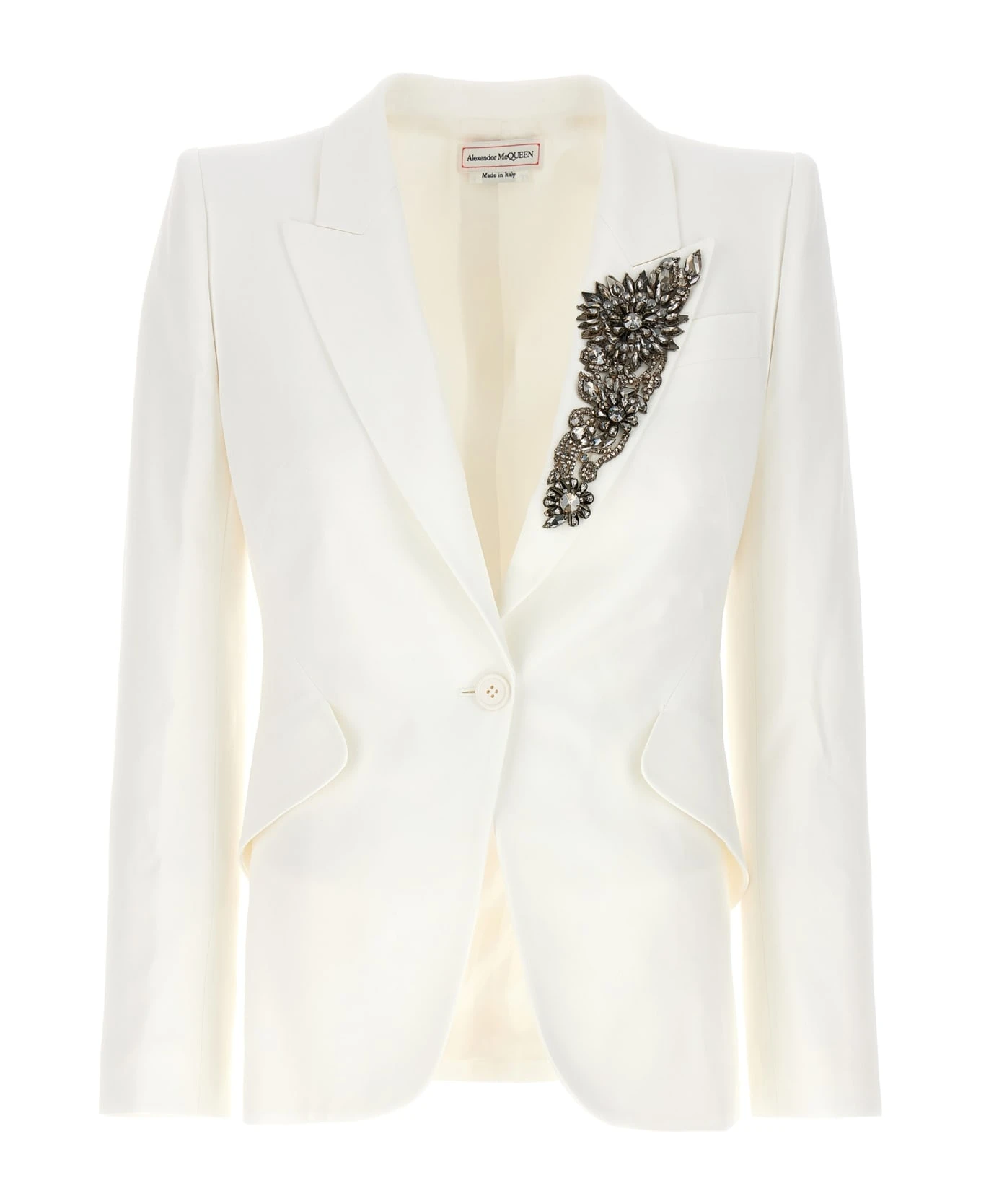 Alexander McQueen Crystal Detail Blazer 1 Alexander McQueen Crystal Detail Blazer